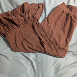 Matilda Jane Cropped Wide-Leg Pants in Rust